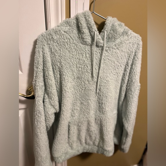 Fuzzy/fluffy Light Blue Woman Pullover - Picture 3 of 4